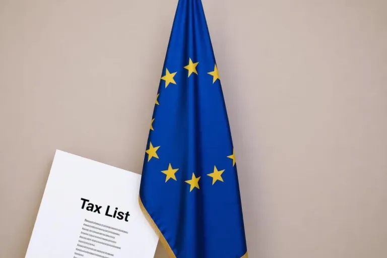 eu flag with tax list