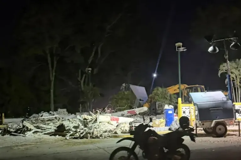 demolished chinese monument
