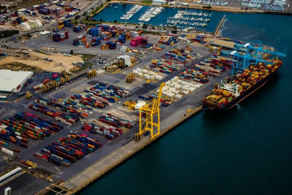 port with ship