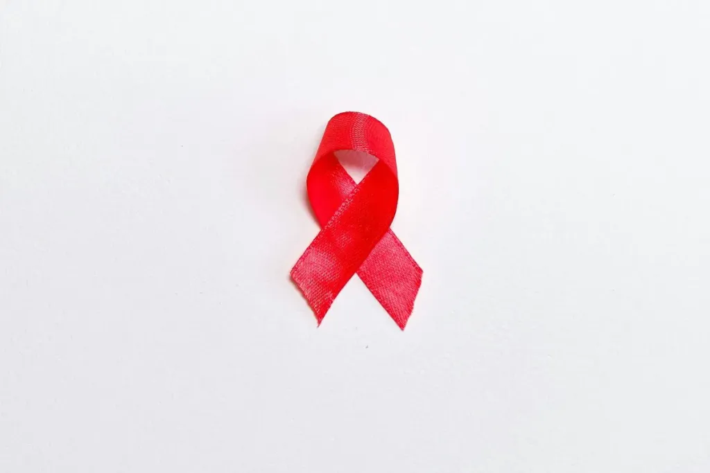red ribbon hiv aids