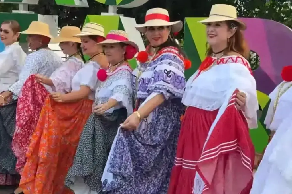mil polleras parada las tablas