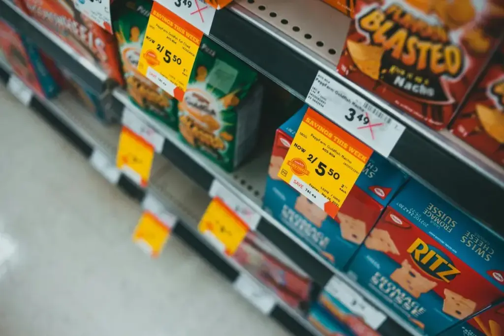 supermarket price labels