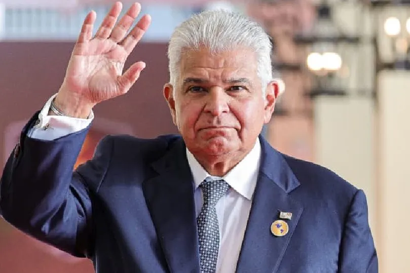 president mulino waving