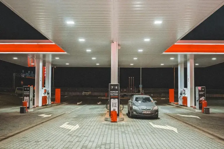 gas station