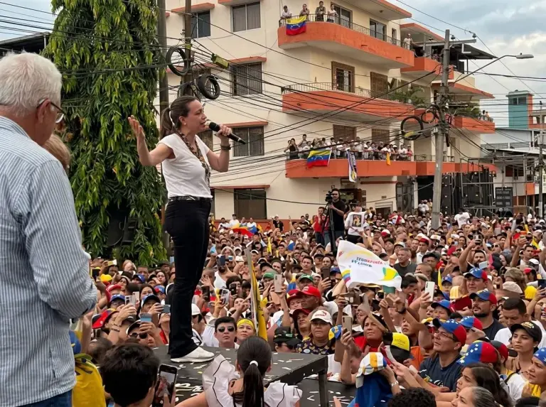 Maria Corina Machado addressing Panama Venezuelan Diaspora