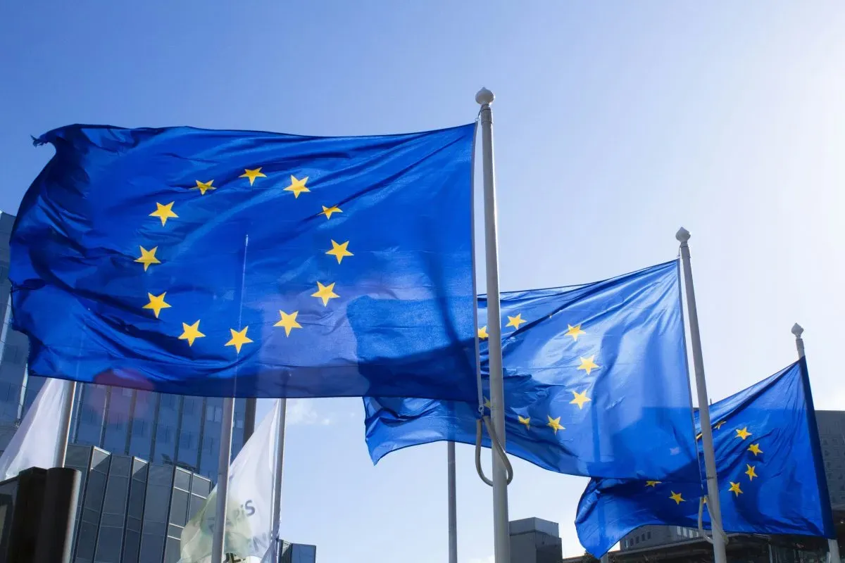 european union flags