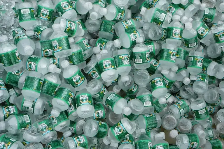 Lots of bottled water