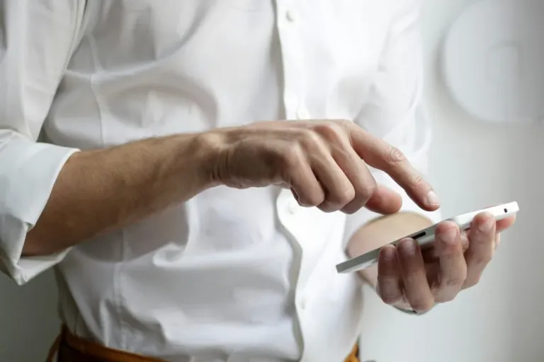 person with phone
