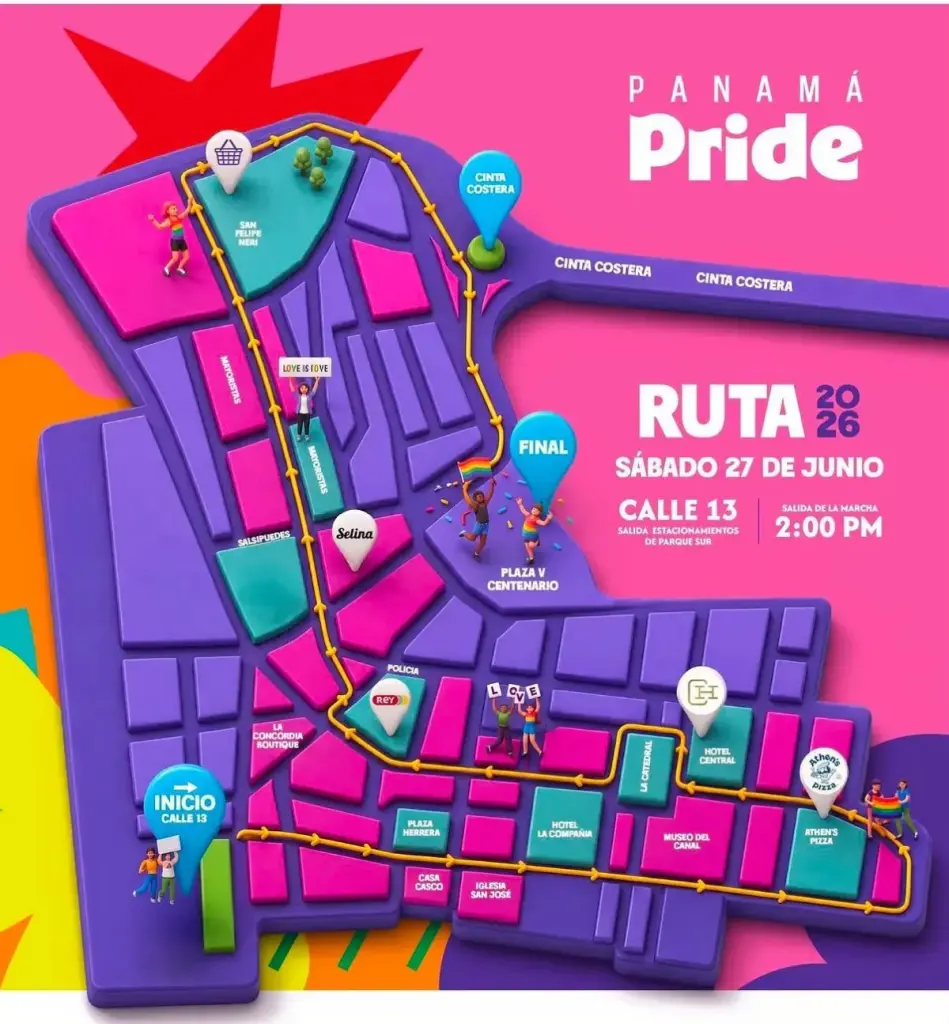 pride march route 2026