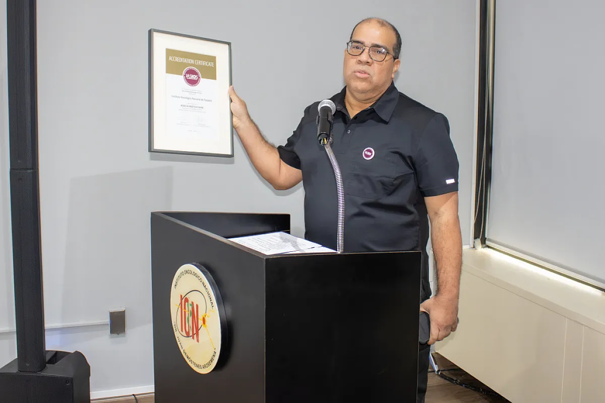 Holding Certificate at The National Cancer Institute of Panama obtains IASIOS international accreditation Credit ION Gob PA