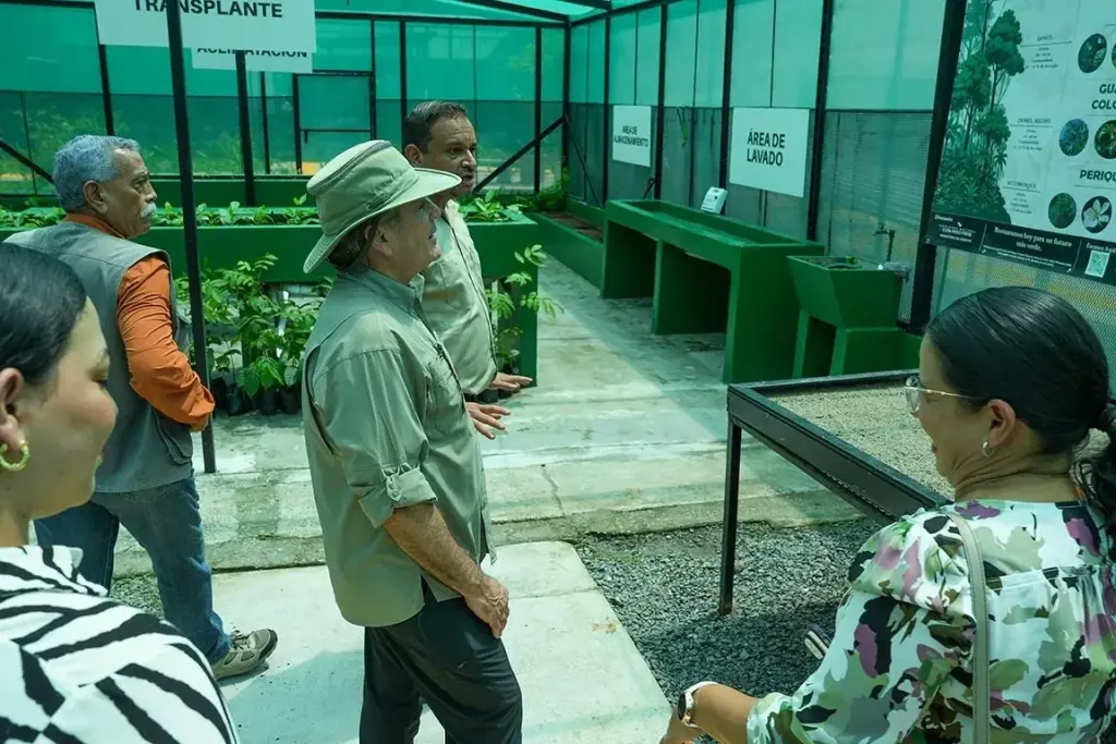Planting garden The Tropical Forest Refuge includes a nursery greenhouse and butterfly garden by MiAmbiente