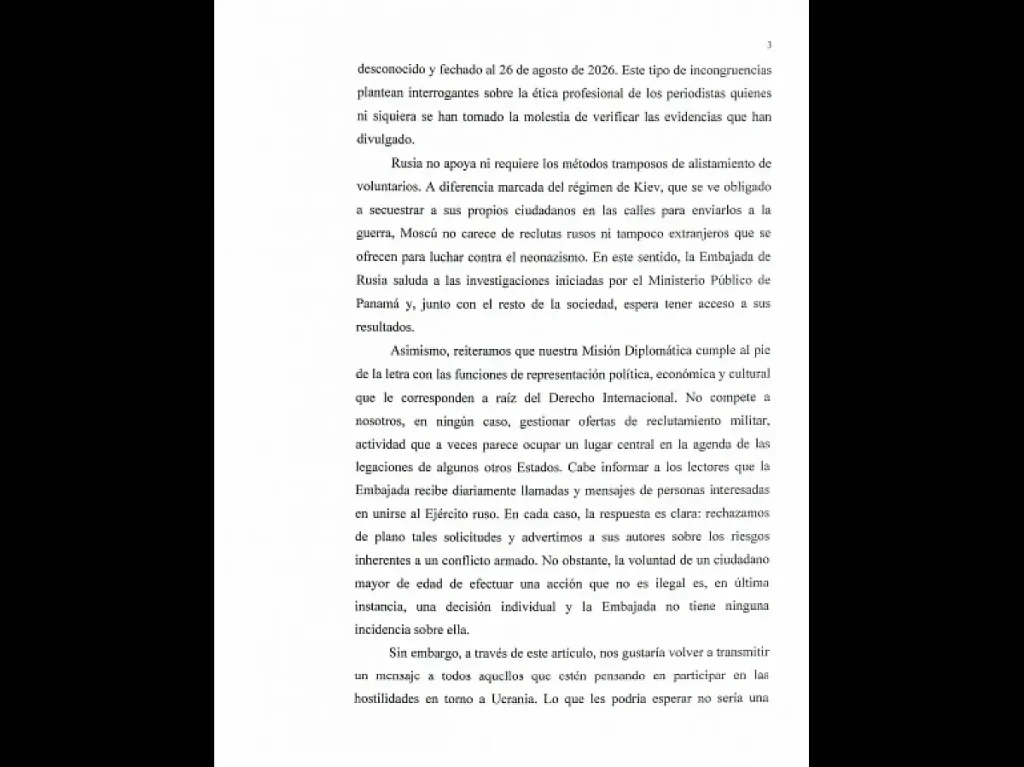 russian ambassador letter page 3 by panama mid ru