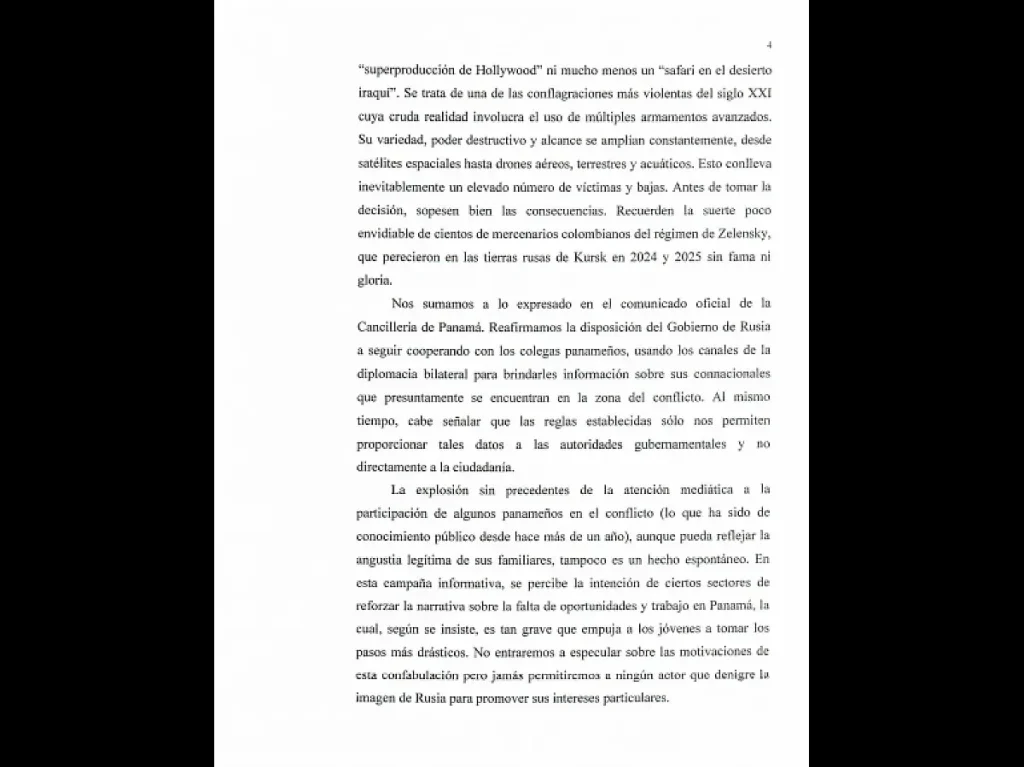 russian ambassador letter page 4 by panama mid ru