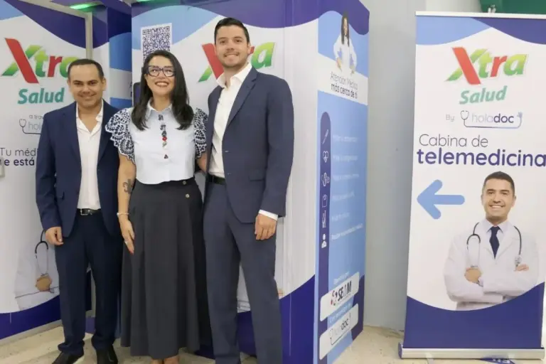 Xtra Supermarkets became the first supermarket chain in the region to integrate medical assistance and telemedicine booths view of cabins Credit XTRA supermarkets