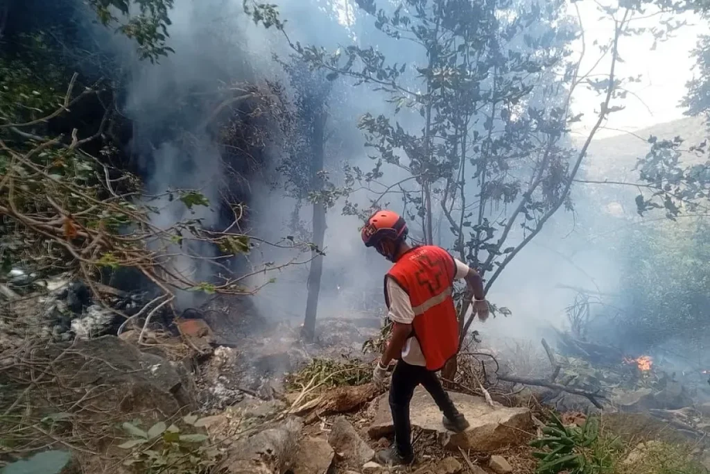 A helicopter crashed in northern Kenya during a tourist flight killing all seven occupants Credit Kenya Red Cross Handout via REUTERS