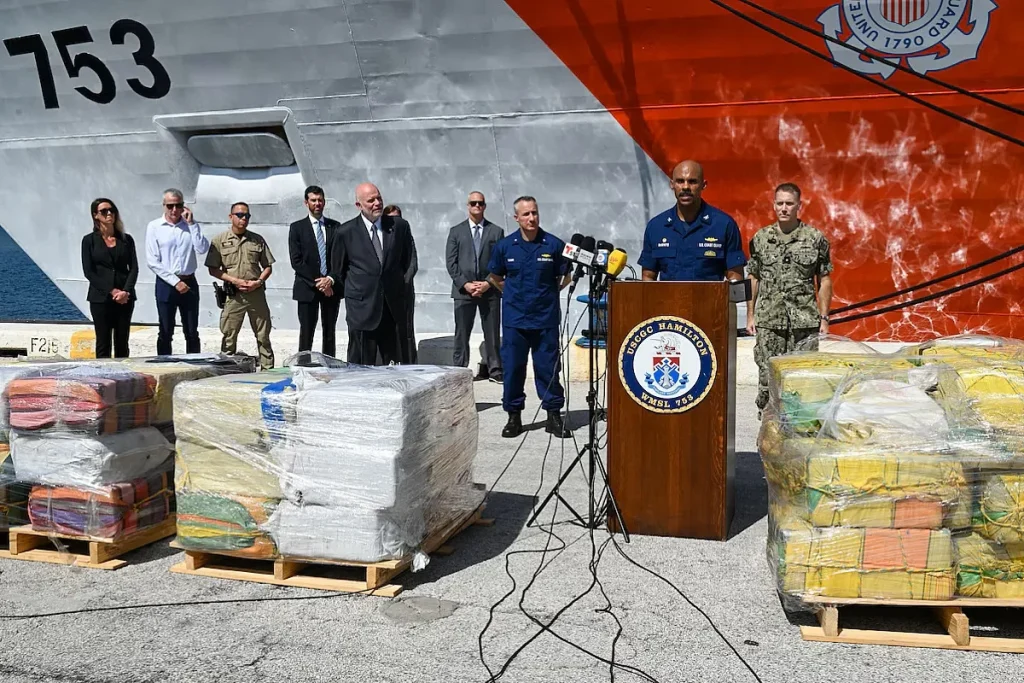 Campaign Martillo (Hammer) is a U.S., European, and Western Hemisphere effort targeting illicit trafficking routes in coastal waters along the Central American isthmus Credit SouthCom Mil - US anti-drug mission
