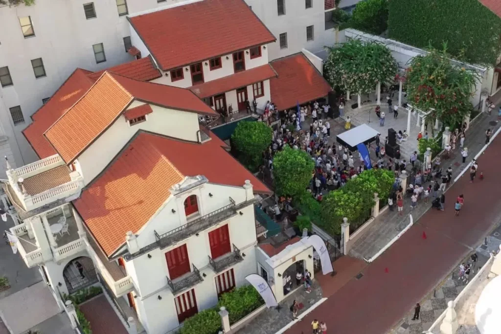 Casco Peatonal Festivities View from above Credit MUPA