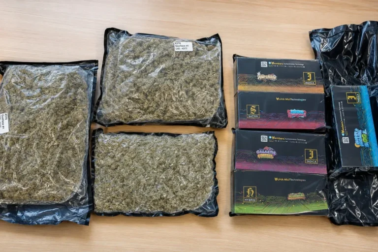 illicit substance in package from the United States dubbed courier drug shipment Credit ANA GOB
