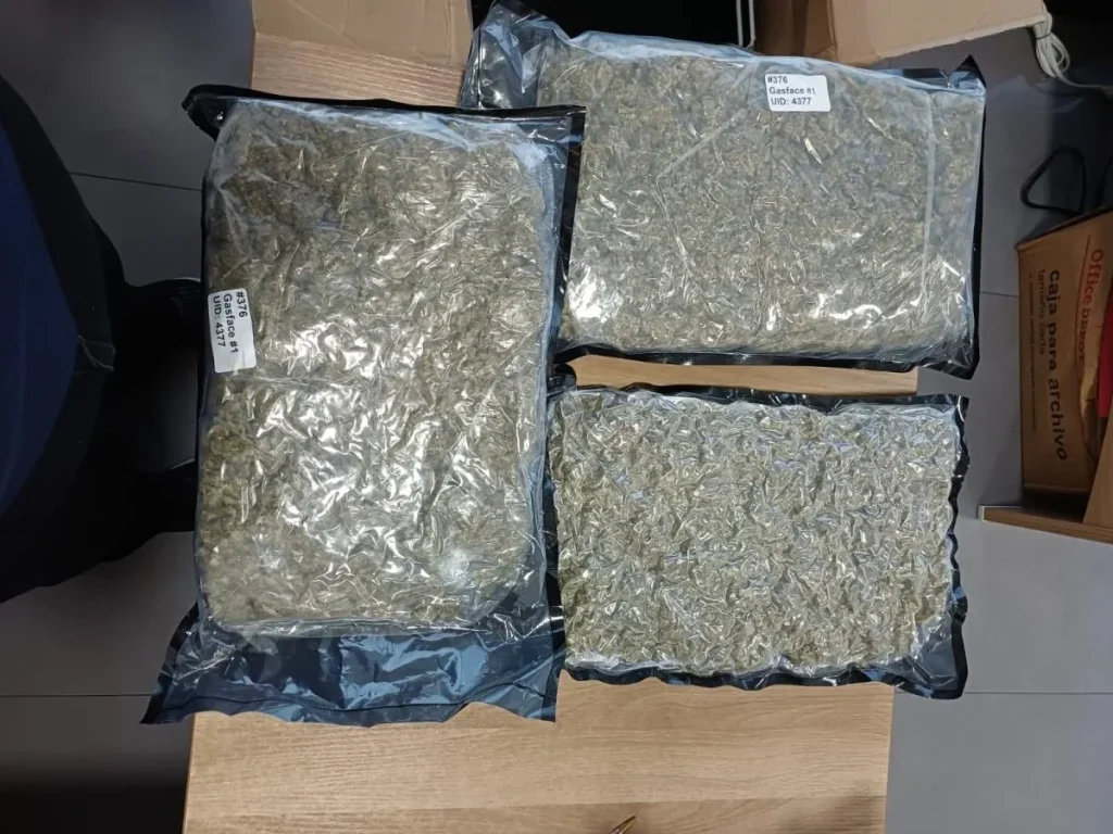 several illicit substance in package from the United States dubbed illegal drug shipment Credit ANA GOB