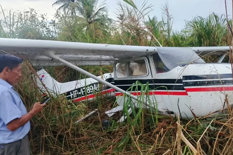 The Civil Aeronautics Authority (AAC) reported that a Cessna 172 aircraft, with a pilot on board, suffered an incident this Tuesday, August 4, during a flight to Achutupu, in Guna Yala.