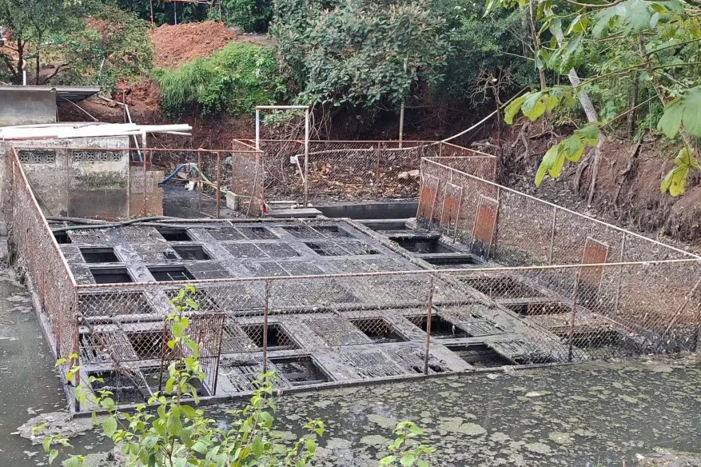 view of collapsed treatment plants for waste water Credit MiAmbiente