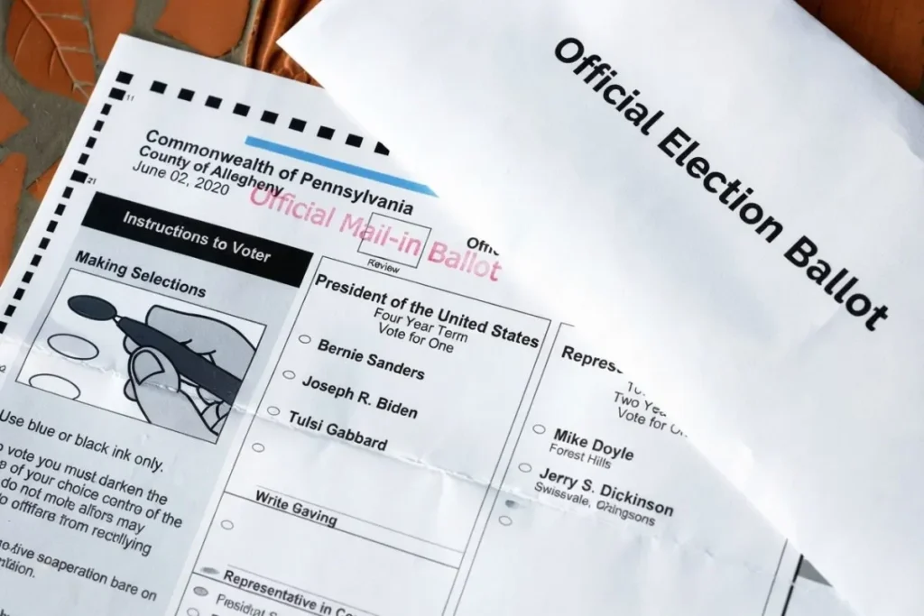 Ballot for 2026 election. By US Gov.