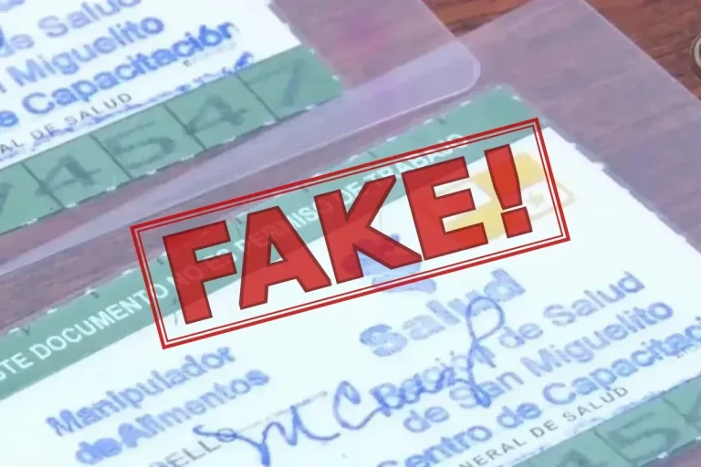 Outrageous! Fake Health Cards Discovered in San Miguelito Love Hotels FAKE carnet Minsa
