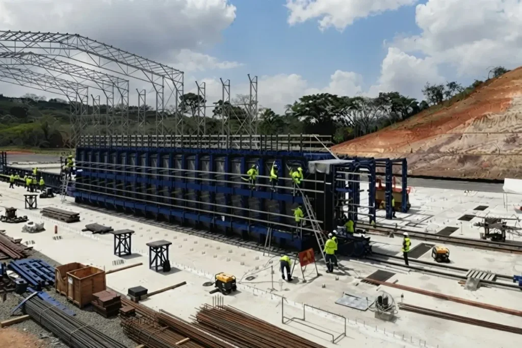 Line 3 of the Panama Metro Construcction. By Destino Panama.