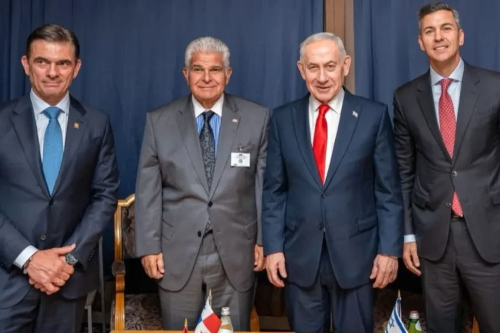 Mulino and Netanyahu. By Cancilleria P.