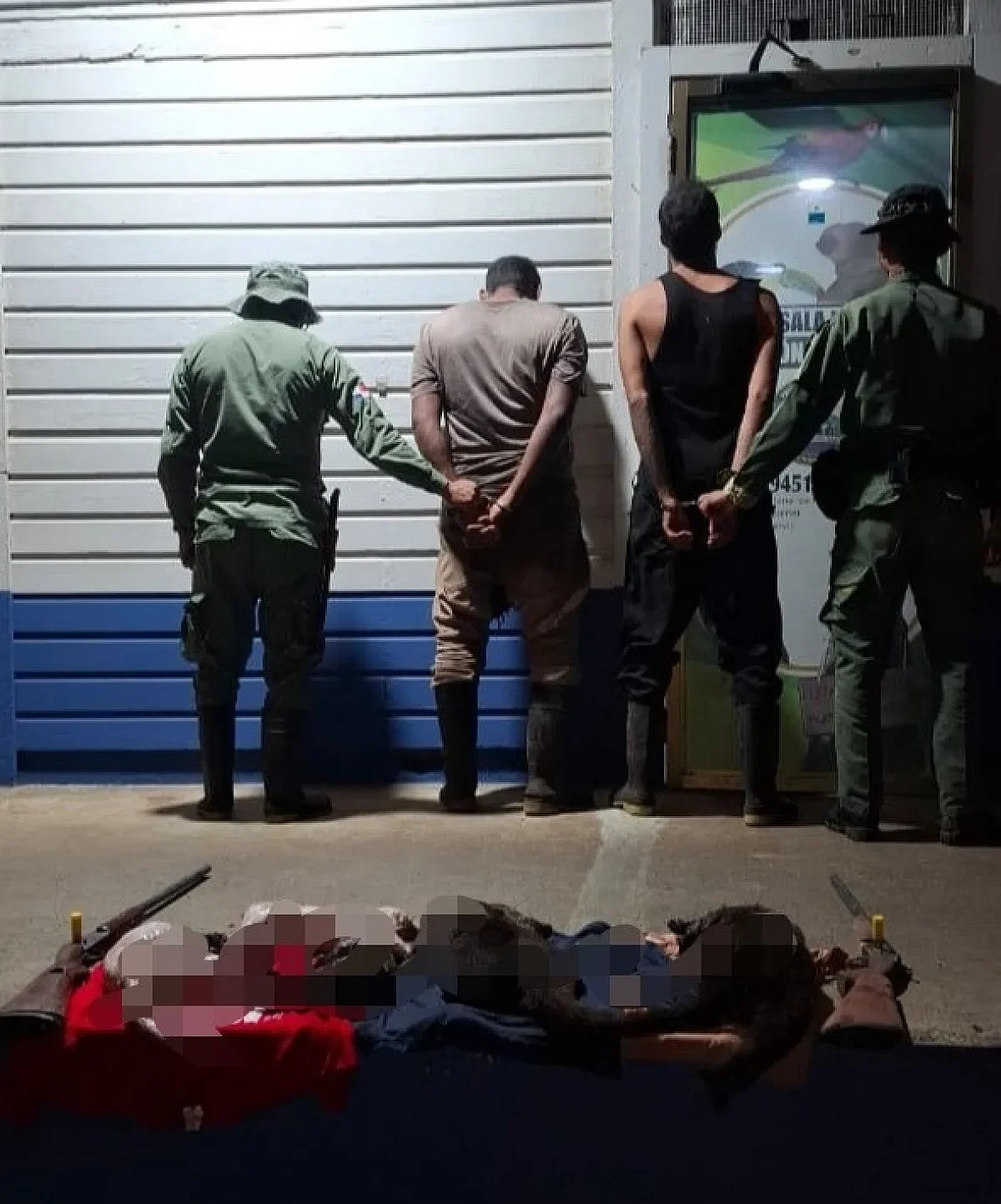 Operation in Soberanía National Park halts illegal hunting and leads to the arrest of offenders with hunted animals Credit MiAmbiente