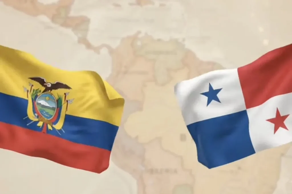 panama ecuador flags