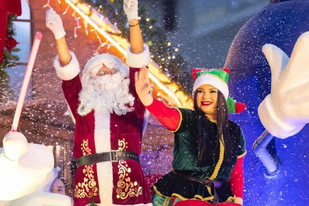 Santa Clause at City of Stars Christmas Parade 2025 with big christmas budget Credit MUPA