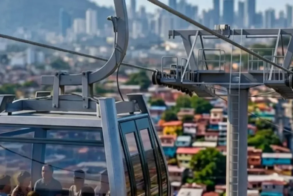 Cable car on San Miguelito IA made.
