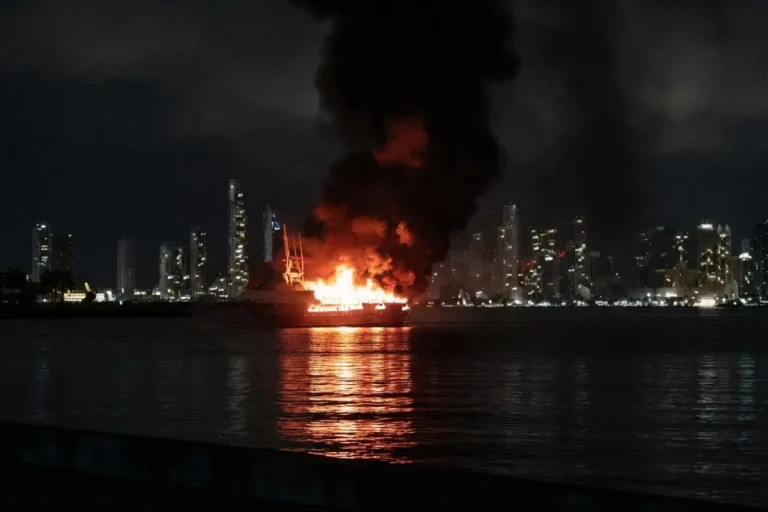 Yacht Fire Isla Perico