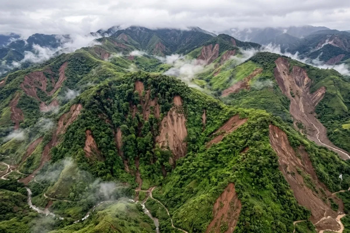 Veraguas' Mountainous Terrain Shows Scars From October 9 Seismic Event. By Senan.