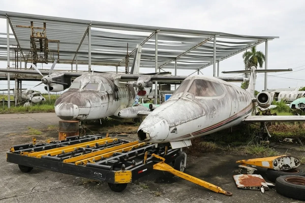 Old Planes at Panama Pacifico. By Tocumen Aereo S.A.