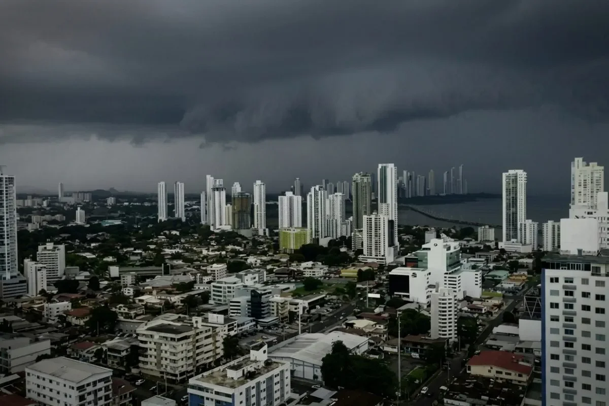 Panama City Rain By Canal 2