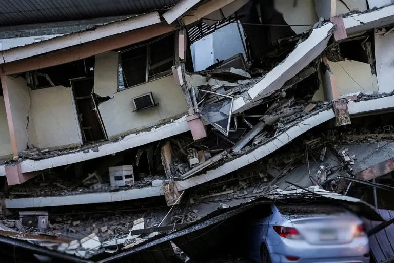 Earthquake damages Building by Prensa L.